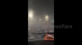 Canada: Severe weather conditions hit Barrie