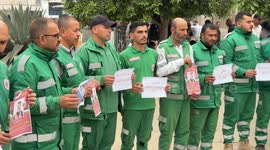Healthcare workers in Gaza protest Israeli attacks on Rafah