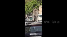 Israeli forces during the raid on Nablus city, in the West Bank
