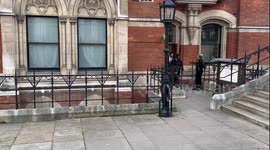 Prince Harry leaves High Court in London after a hearing over his protection