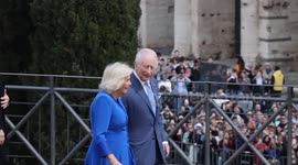 Italy: British King Charles III, Queen Camilla visit historic Colosseum building in Rome