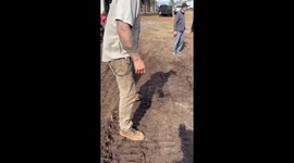 Man Jumps On Nature's Waterbed