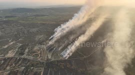 Major Gorse Fire This Evening At Ballygawley Northern Ireland! - Aerial Footage Part 1