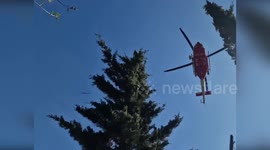 Italy: Woman Lost in Rugged Area Rescued by Firefighters