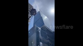 Japan: Fire Breaks Out at Construction Site Near Shinsaibashi Station in Osaka