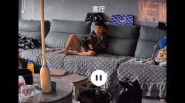 Bottle of fermented win suddenly explodes, starting boy watching TV