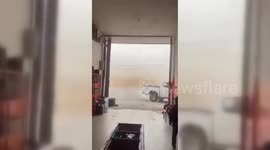 Lebanon: Dust Storm and Strong Winds Hit Hermel, Lebanon