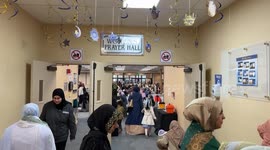 US: Muslims gather for Eid al-Fitr prayer in Santa Clara, California