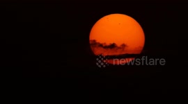 Iraq: Mesmerizing sunset paints sky in vibrant hues over Halabja, Iraq