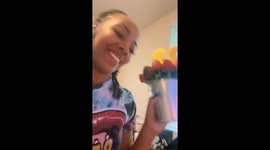 Unexpected twist: Daughter turns the traditional birthday song upside down