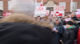 Denmark: Demonstration Against the US