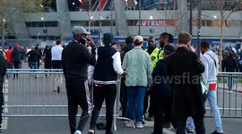 France: Fans flock to stadium in Paris for UEFA quarter-final clash between PSG, Aston Villa