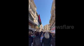Greece: Protesters in Corfu Call for Ceasefire Amid Nationwide Strike