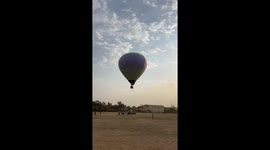 Worker Lifted by Hot Air Balloon Falls from 80 Feet During Show in Baran
