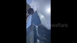 Japan: Fire At Osaka Construction Site