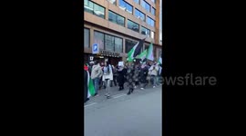 Sweden: A march in Stockholm, Sweden to support Palestine