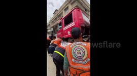 The only Civil Defense vehicle in northern Gaza broke down on its way to carry out a humanitarian mission in the Shujaiya