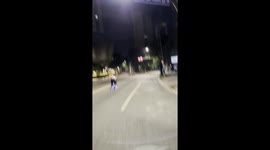 Inline Skaters Light Up Downhill Cruise