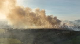 Major Wild Fires Break Out For 3rd Day In A Row Across UK - Northern Ireland Massive Gorse Fire