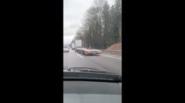 Big Truck Transports Tiny Cargo