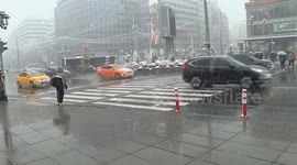 Türkiye: Unexpected April snow blankets Turkish capital Ankara