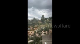 Israeli soldiers storm the town of Kafr Qaddum, east of Qalqilia