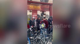 Bella Hadid filming motorbike scenes for upcoming FX series in Paris