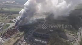UK: Major Fire Erupts at Kilwinning Battery Recycling Plant 2