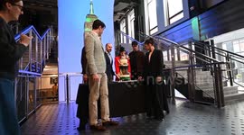 US: Cast of The Great Gatsby On Broadway Visit Empire State Buidling