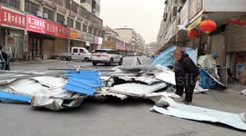 China: Strong Wind Orange Alert  in China