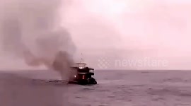 Tourists rescued as diving boat catches fire off coast of Thailand