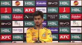 Pakistan: Press conference with Saim Ayub of Peshawar zalmi