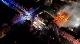 8 Fire engines battle huge blaze at The Meadows in Nottingham