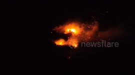 Night Time Gorse Fire on Glenshane Pass