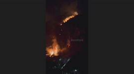 Wildfires ravage hillsides in northern Vietnam