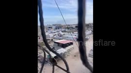 Israeli airstrikes in the town of Bani Suheila, east of Khan Younis
