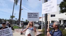 US: Santa Barbara Protest Continue Against Elon, Tesla and Trump