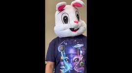 Easter Bunny or alien? A hilarious mask reveal shocks everyone