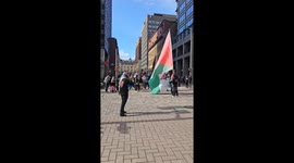 Palestine supporters rally on Parliament Hill in Ontario