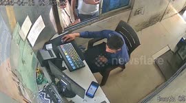 Woman slaps Indian toll booth worker 7 times in violent assault