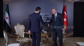 Türkiye: Turkish President Erdogan meets Syrian counterpart Sharaa on sidelines of Antalya Diplomacy Forum