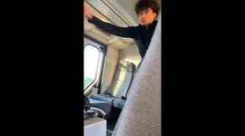 Boy falls after bus brakes heavily in Bedfordshire, UK