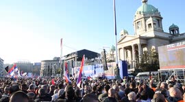 Serbia: Thousands gather in Belgrade for second day of 'We Won’t Give Up Serbia' rally