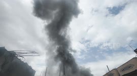 Israel strikes municipality building in Deir al-Balah, Gaza Strip (3)