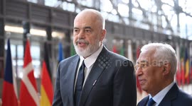 Belgium: European council president meets with Albanian prime minister