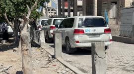 UN officials inspect Gaza hospital targeted by Israeli airstrikes