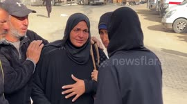 Khan Younis residents mourn relatives after Israeli military strike