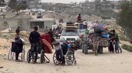 Palestinians displaced by escalating Israeli assaults