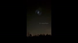 Spiral Light Seen In Italian Sky