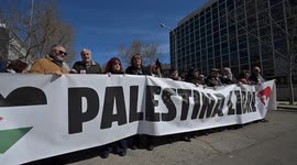 Spain: Protests in Madrid against Israeli attacks on Gaza Strip